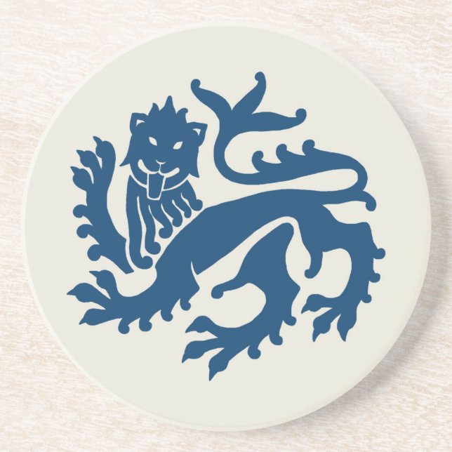 Lejon sandsten Underlägg Blue Gothic Revival (Framsidan)