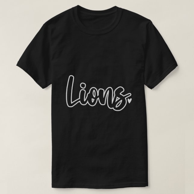 Lejon School Sportfantast Team Spirit Mascot Gift T Shirt (Design framsida)