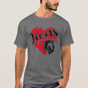 Lejon School Sportfantast Team Spirit Mascot Gift T Shirt