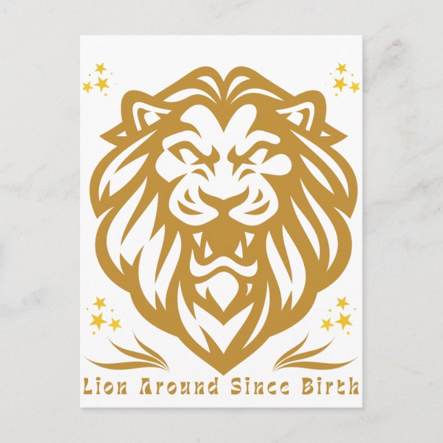 Lejon sedan födseln: Lazys fantastiska Lejona utfo Vykort (Framsida)