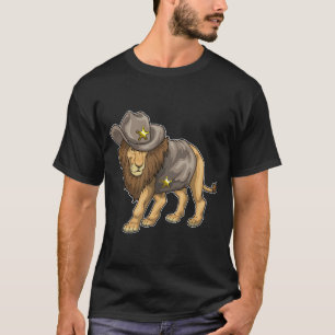 Lejon sheriff Cowboyhatt T Shirt