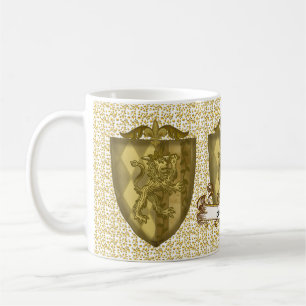 Lejon Shield Family Crest Surname mugg