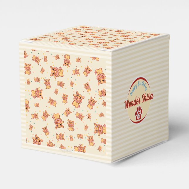 Lejon Shisa Dessin Kawaï Japon (personnalisable) Presentaskar (Framsidan Sidan)