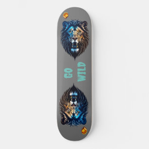 Lejon Skateboard för vild Naturvårdsstyrelsen