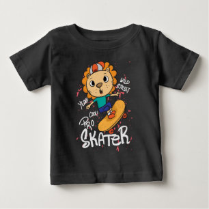 Lejon skateboard t shirt