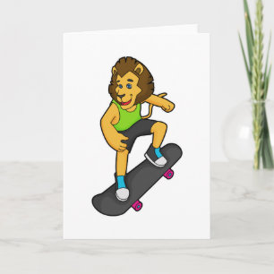 Lejon Skater Skateboard Kort