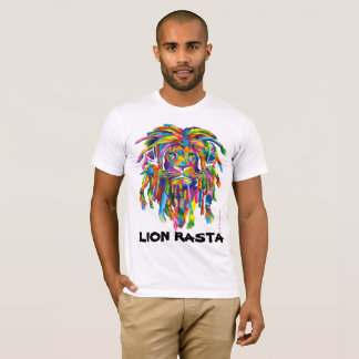 Lejon skjorta för Rasta Rastafarian Dreadlocks Tee