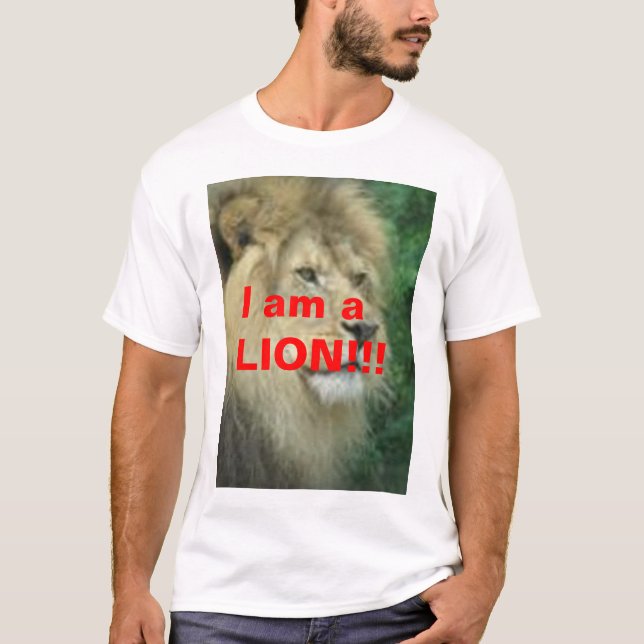 Lejon skjorta t shirt (Framsida)