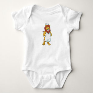 Lejon som Cook med Chef hat & Cooking apron T Shirt