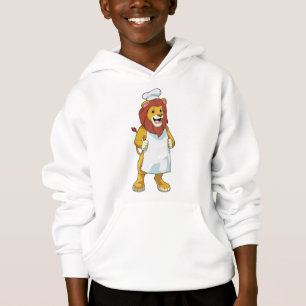 Lejon som Cook med Chef hat & Cooking apron T Shirt