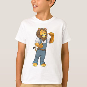 Lejon som Handyman Screwdriver T Shirt