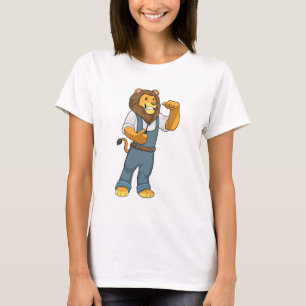 Lejon som Handyman Screwdriver T Shirt