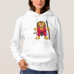 Lejon som krigare med högtalare t shirt