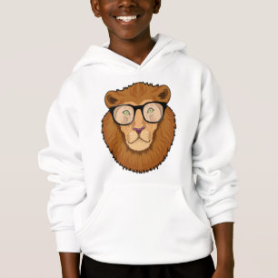 Lejon som Nerd med glasögon T Shirt