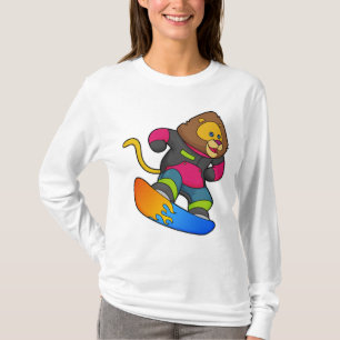 Lejon som snurrare med snurrbord t shirt