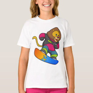 Lejon som snurrare med snurrbord t shirt