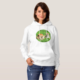 Lejon som vilar tillsammans på solbelyst gräs t-shirt