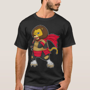 Lejon som Warrior med Kap T Shirt