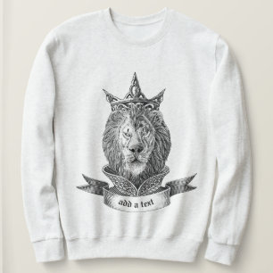 Lejon sötskjorta för krökt Royal T Shirt