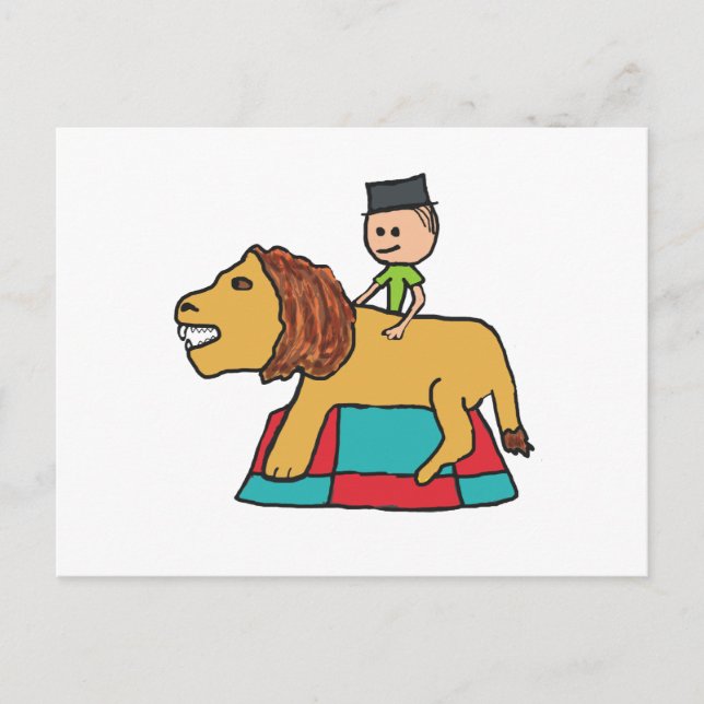 Lejon spel vykort (Framsida)