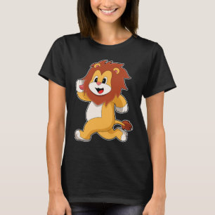 Lejon Springer körs T Shirt