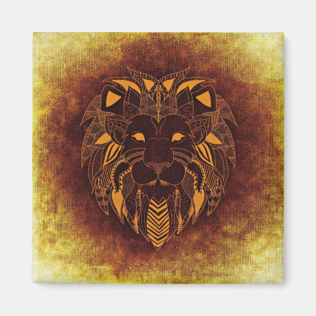 lejon stammagnet magnet (Framsidan)