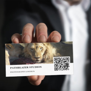 Lejon status Fotografi av vilda djur Visitkort
