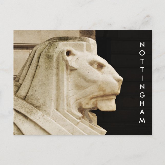 Lejon status i Nottingham Vykort (Framsida)