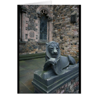 Lejon staty - Edinburgh Castle Hälsningskort