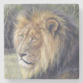 Lejon stenkustfartyg "för hans majestät" stenunderlägg