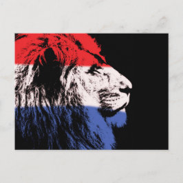 Lejon stödprofil vykort