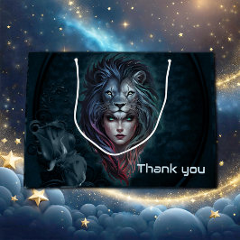 Lejon styrka i hjärta och feminin