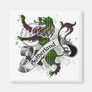 Lejon Sutherland Tartan Magnet