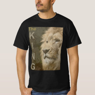 Lejon svart mall för Elegant i Ansikte Manar Moder T Shirt