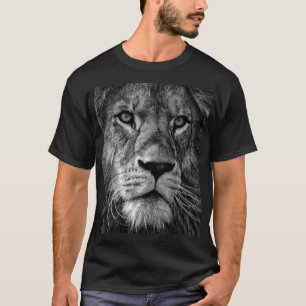 Lejon svartvitt t shirt