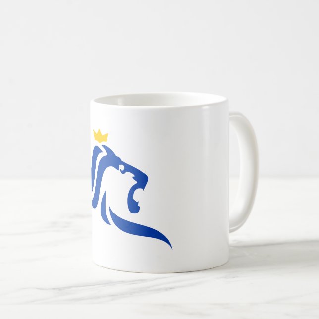 Lejon symbol för flagga i Luxemburg Kaffemugg (Framsida höger)