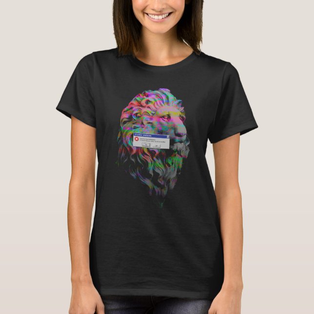 Lejon System Varning T Shirt (Framsida)