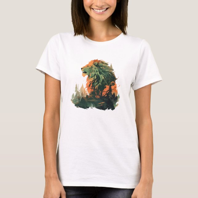 lejon t shirt (Framsida)