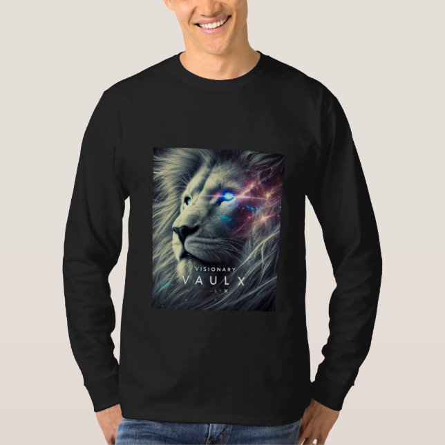 Lejon T-shirt för utskrift - AI-design (Framsida)