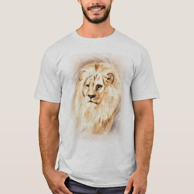lejon t-skjorta t-shirt (Framsida)