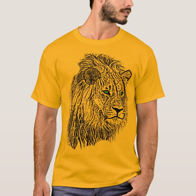 Lejon t-skjorta tee shirt (Framsida)