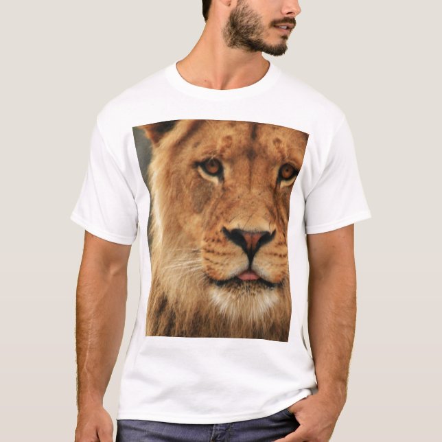 Lejon t-skjorta tee shirt (Framsida)