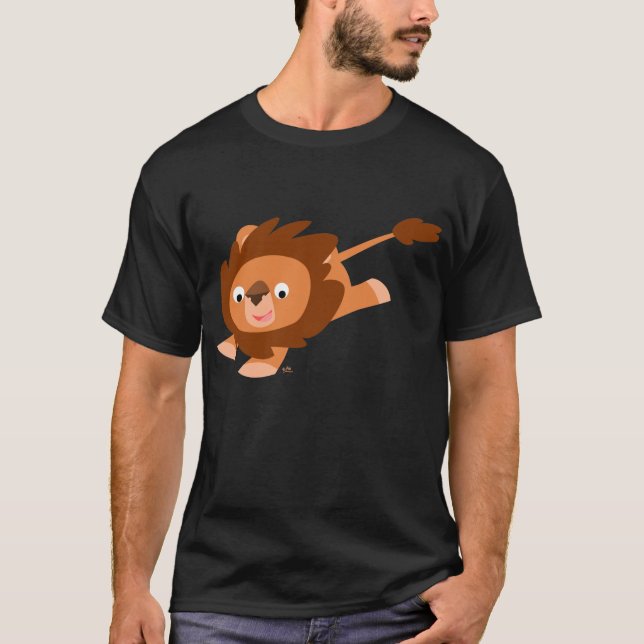 Lejon T-tröja för livlig tecknad T Shirt (Framsida)