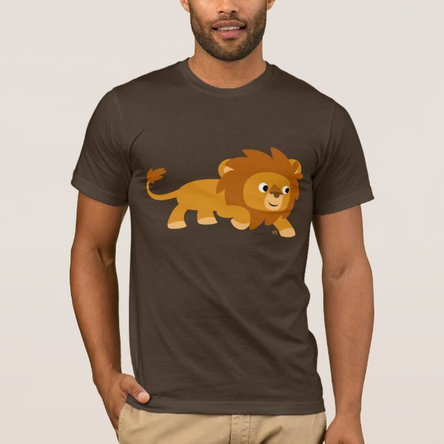 Lejon T-tröja för smart tecknad Tee Shirt (Framsida)