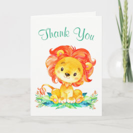 Lejon Tack för vattenfärg