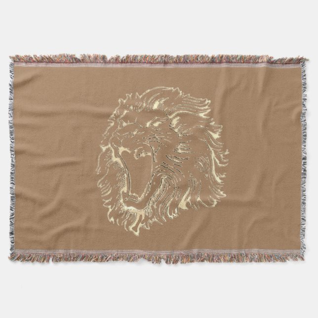 Lejon täckfilt filt (Framsidan)