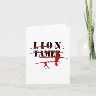Lejon Tamer Bloody Animal Attack Halloween Costume Kort
