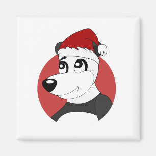 Lejon tecknad med fotboll magnet