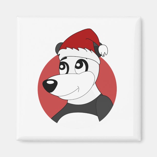 Lejon tecknad med fotboll magnet (Framsidan)