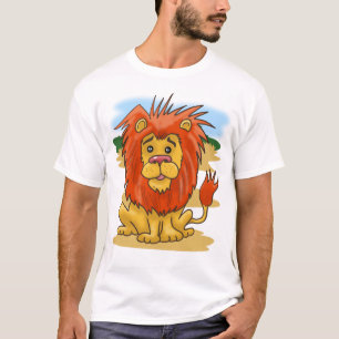 Lejon tecknad t shirt